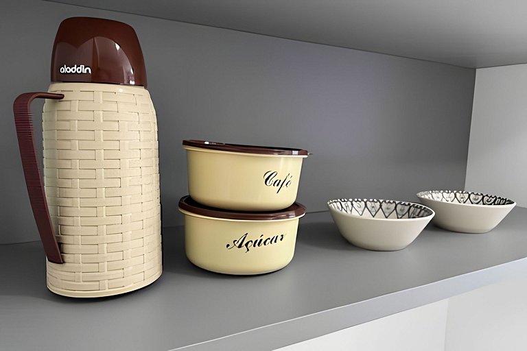 Apt equipado com estacionamento