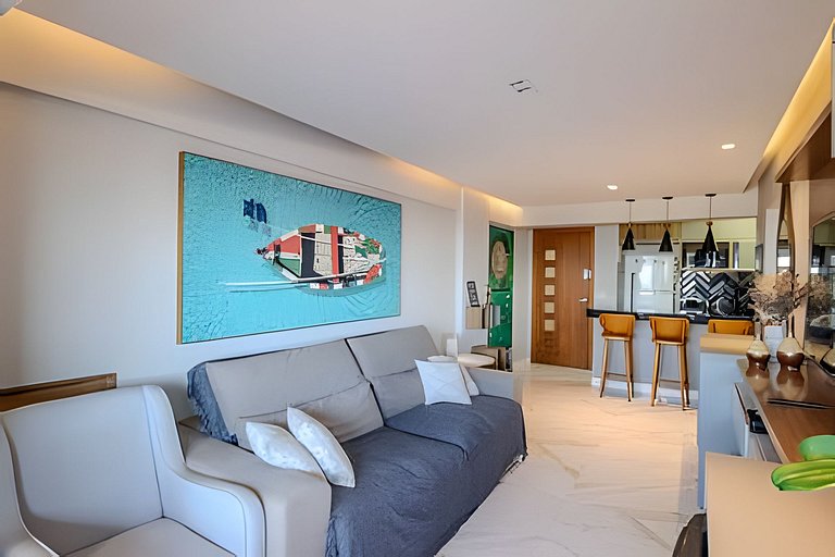 Encantador apt - Refúgio com Vista mar.