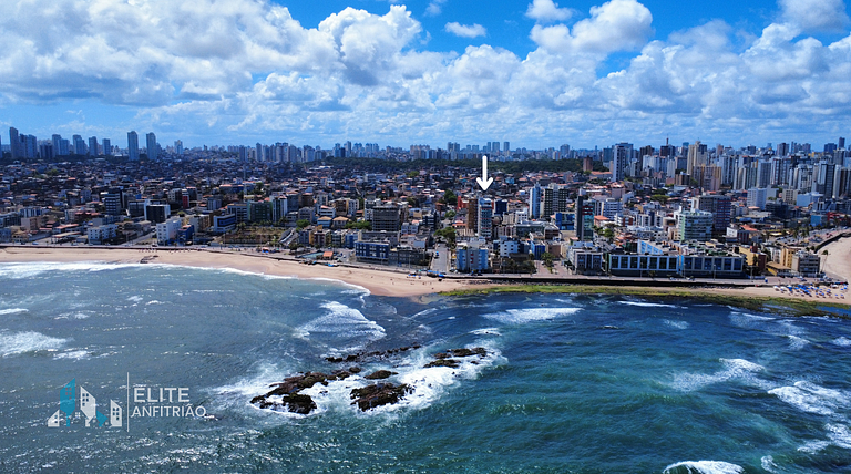 Vista Mar Apt na Orla em SSA